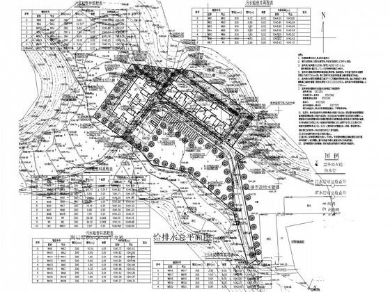 6层商住楼给排水及消防CAD施工图纸(室外雨水系统) - 1