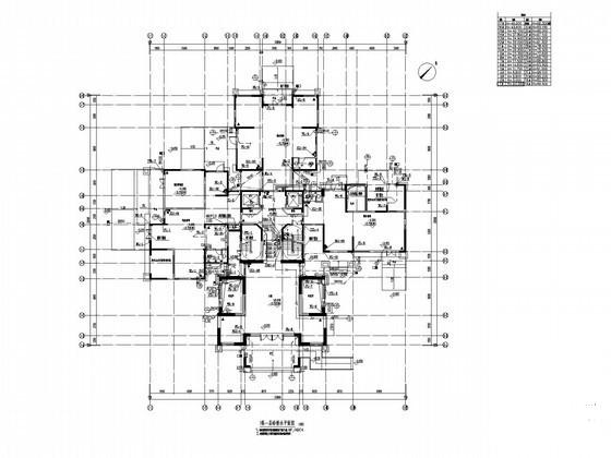 多栋高层住宅楼给排水消防CAD施工图纸设计(室内消火栓系统) - 2