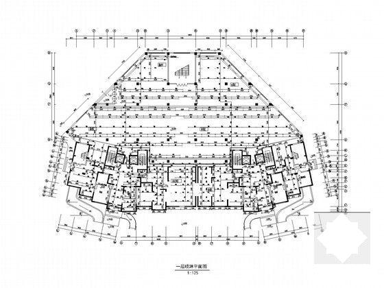 高层商住楼给排水及消防CAD施工图纸设计 - 5