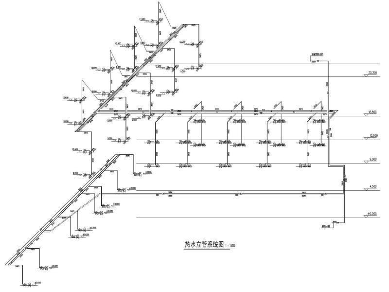 5层防洪工程监控中心给排水消防雨水回用系统CAD施工图纸（大院） - 5