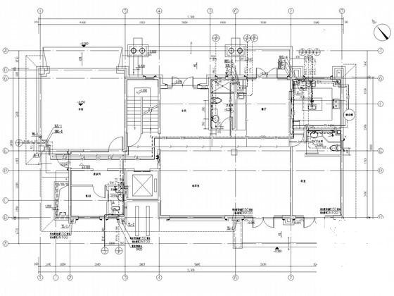 3层独栋建筑给排水及消防CAD施工图纸（热水系统） - 1