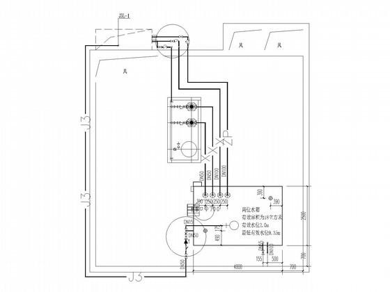22层住宅楼给排水消防CAD施工图纸(安装大样图) - 4