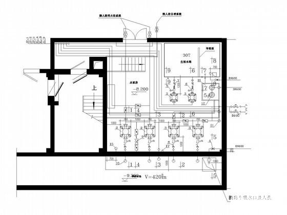 12层办公综合楼给排水消防CAD施工图纸 - 2