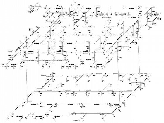 6万平4层商业建筑给排水消防CAD施工图纸（大空间智能灭火系统） - 3