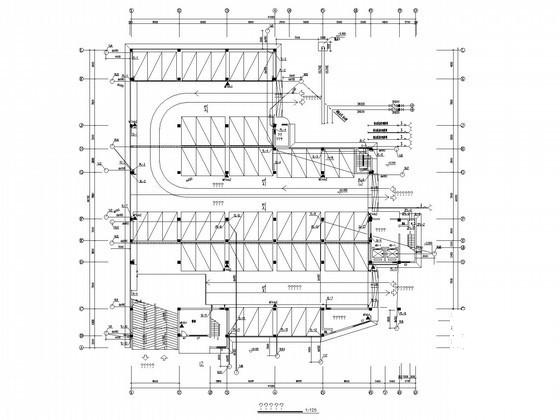 7层停车库给排水及消防CAD施工图纸 - 1