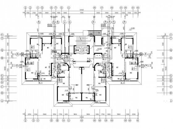 13层住宅楼给排水消防CAD施工图纸 - 1
