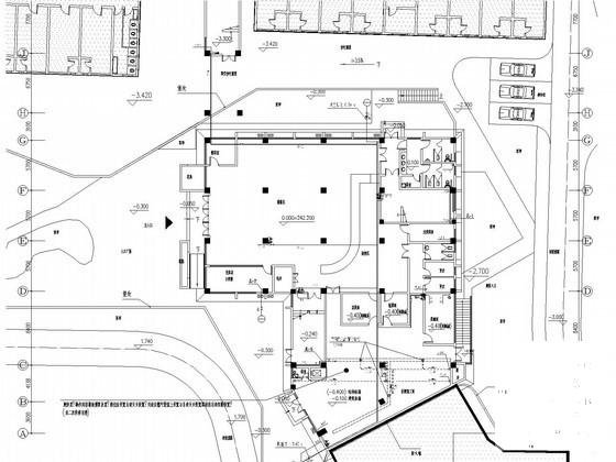 3层大学职工食堂改建工程给排水消防CAD施工图纸 - 1
