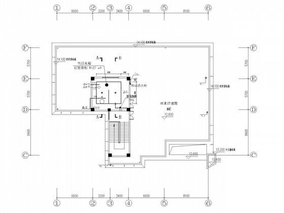 3层大学职工食堂改建工程给排水消防CAD施工图纸 - 3