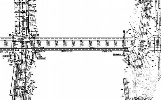 市政道路给排水工程设计方案设计图纸(平面图) - 1