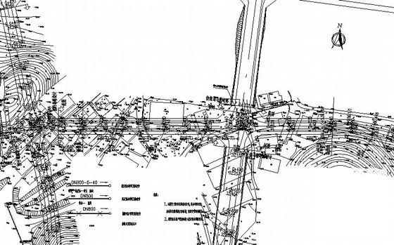 市政道路给排水工程设计方案设计图纸(平面图) - 3