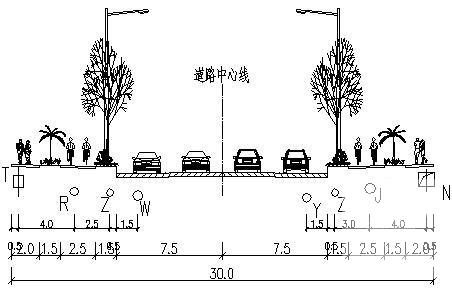 市政道路给排水工程设计方案设计图纸(平面图) - 4