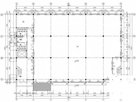 多层高发厂房楼采暖系统设计CAD施工图纸（给排水设计） - 2