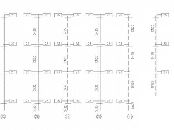 多层高发厂房楼采暖系统设计CAD施工图纸（给排水设计） - 3