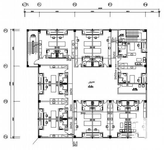 电子厂厂房给排水、消防设计竣工CAD图纸 - 3