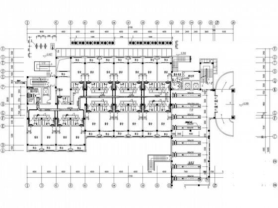 4层学校宿舍楼空调通风设计CAD施工图纸 - 1