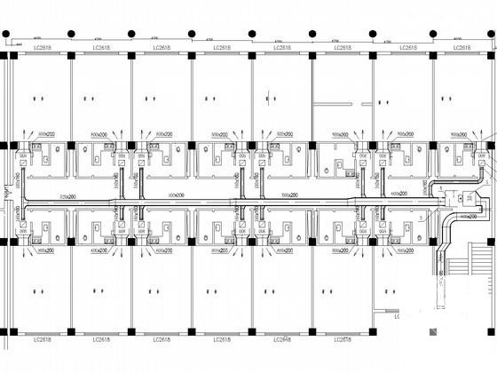 多层宿舍楼建筑空调通风系统设计CAD施工图纸 - 1