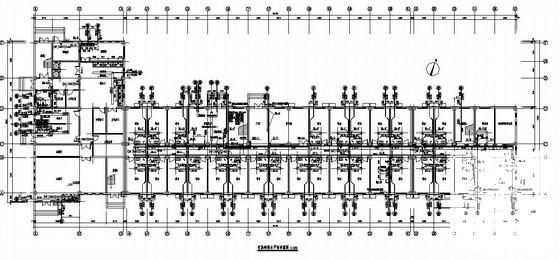 多层宿舍楼给排水设计CAD图纸(卫生间大样图) - 1