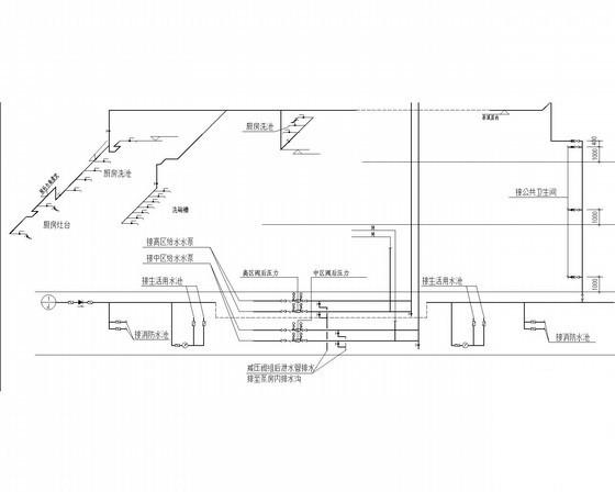 高层宿舍楼及食堂给排水消防CAD施工图纸（甲级设计院气体灭火） - 2