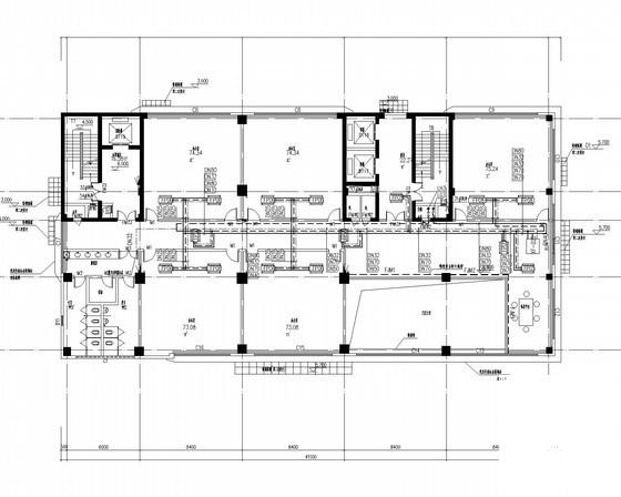 16层工业厂房高层宿舍楼空调通风系统设计CAD施工图纸（消防设计）(螺杆式冷水机组) - 3