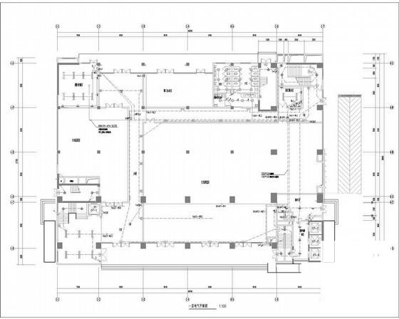 20层创意产业园高层宿舍楼强弱电CAD施工图纸48张 - 1