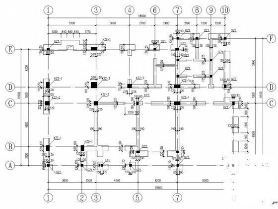 俄罗斯两层砖混结构别墅CAD施工图纸（PKPM模型）(柱下独立基础) - 2