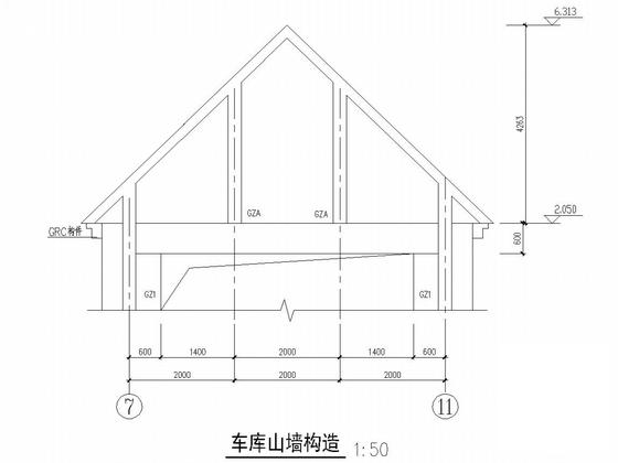 俄罗斯两层砖混结构别墅CAD施工图纸（PKPM模型）(柱下独立基础) - 4