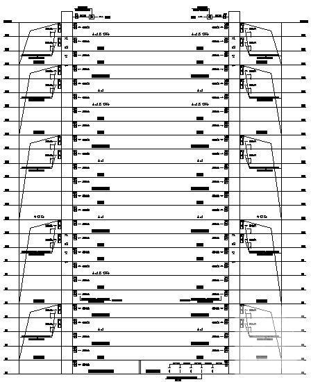 25层高档办公大厦暖通CAD施工图纸（知名设计院）(正压送风系统) - 2