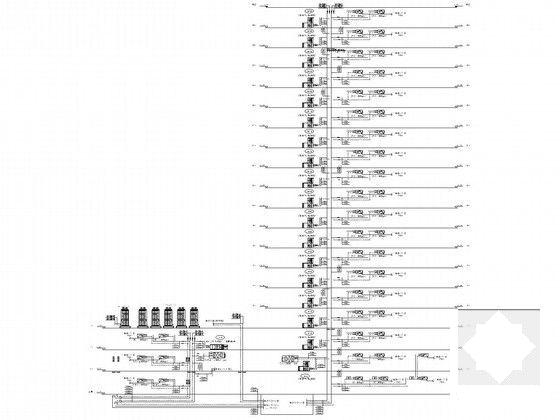 19层办公会所暖通空调设计CAD施工图纸(知名设计院) - 5