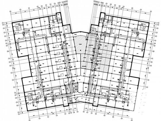 5层知名大学科研楼空调通风设计CAD施工图纸 - 1