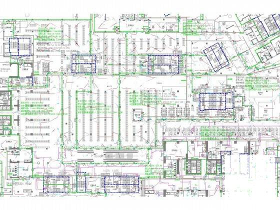 6层知名商场强弱电CAD施工图纸（新火规2014年底设计） - 1