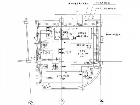 世界著名房地产公司大楼项目中水施工图纸（国际知名设计师） - 1