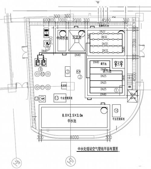 世界著名房地产公司大楼项目中水施工图纸（国际知名设计师） - 3