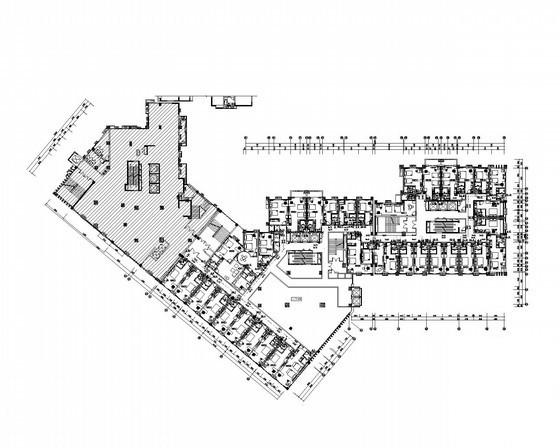 6层知名酒店扩建工程给排CAD施工图纸(平面布置图) - 1