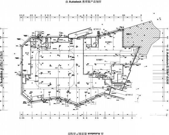 知名规划展览馆给排水消防CAD施工图纸(卫生间大样图) - 1