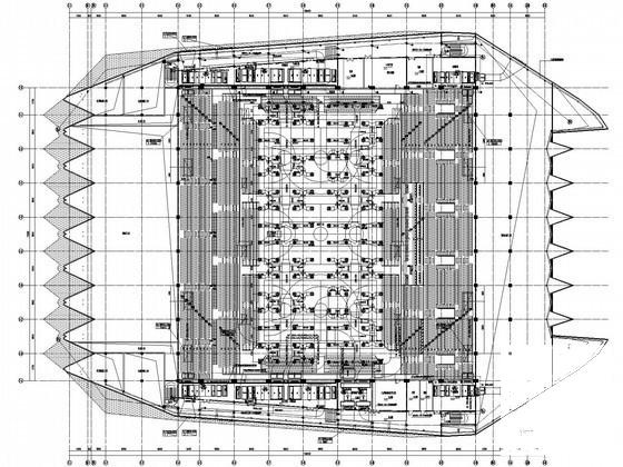 4层体育馆空调通风设计CAD施工图纸(知名院设计)(水系统流程图) - 1