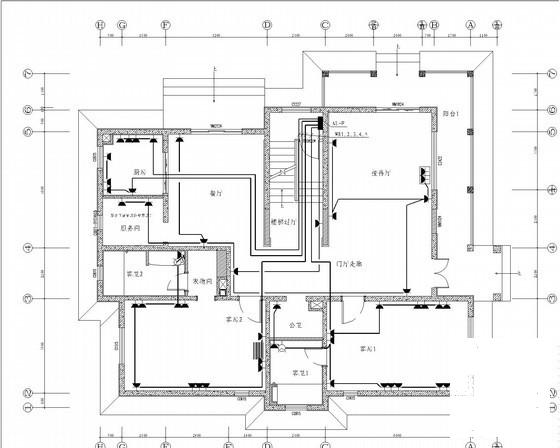 8层知名公寓楼强电系统CAD施工图纸62张(电气设计说明) - 3