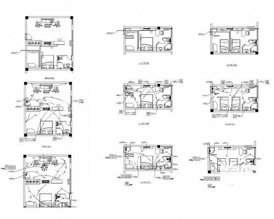 知名商务连锁酒店水电CAD施工图纸14张 - 2