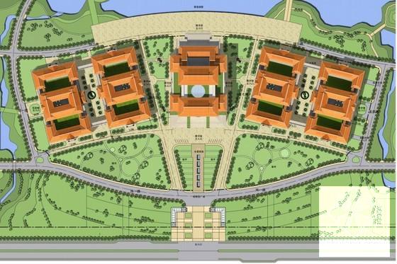 知名高校建筑楼群强弱电CAD施工图纸（效果图） - 1