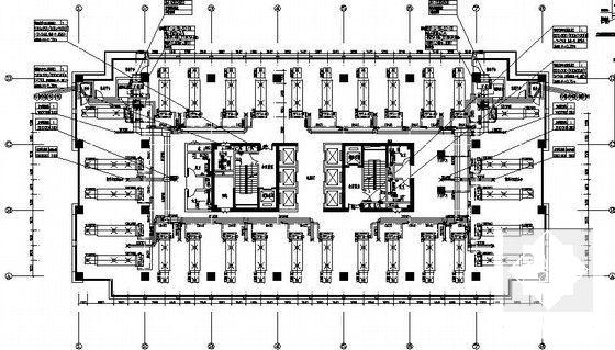 24层办公大楼空调CAD施工图纸（知名设计院）(系统原理图) - 4