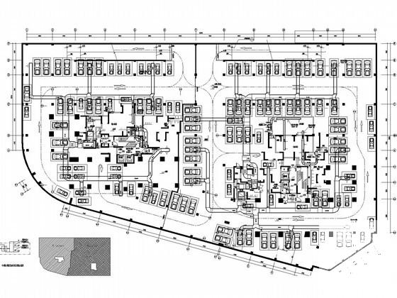 3层知名商业广场空调通风及防排烟系统初级设计CAD图纸 - 2