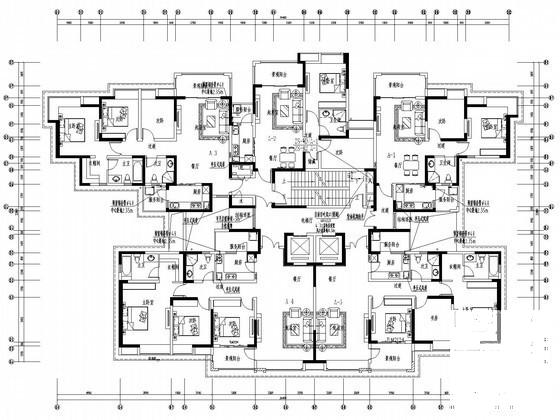3层知名商业广场空调通风及防排烟系统初级设计CAD图纸 - 3