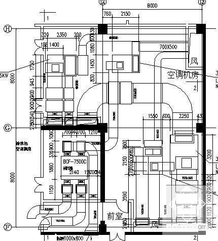 11层高级会议中心暖通设计CAD施工图纸（知名设计院）(防排烟系统图) - 5