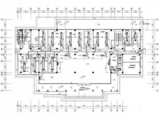 9层办公楼空调通风设计CAD施工图纸(知名设计院) - 1