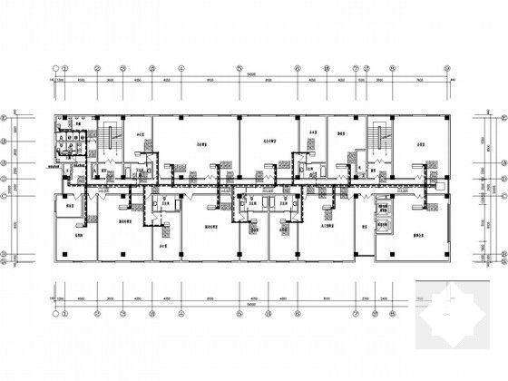 9层办公楼空调通风设计CAD施工图纸(知名设计院) - 5
