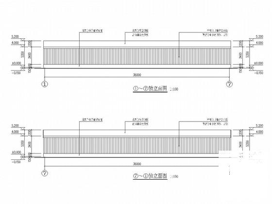 36米长光伏农业大棚建筑结构施工图纸 - 1