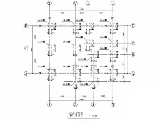 两层钢结构骨架别墅建筑结构图纸(柱下独立基础) - 3