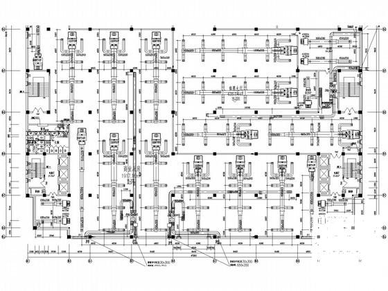 5层商业综合楼空调通风CAD施工图纸 - 1