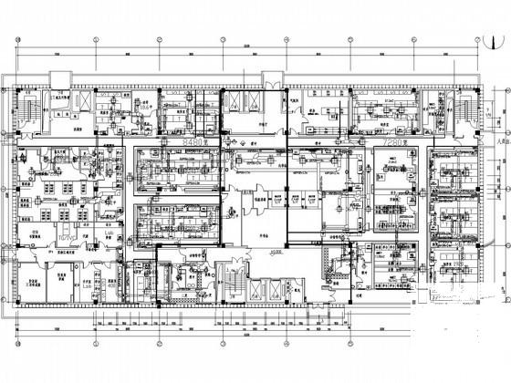 3层科研大楼净化空调系统CAD施工图纸 - 1