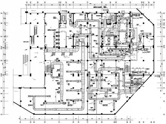 25层五星级大酒店空调通风设计CAD施工图纸(施工详细图纸多) - 1