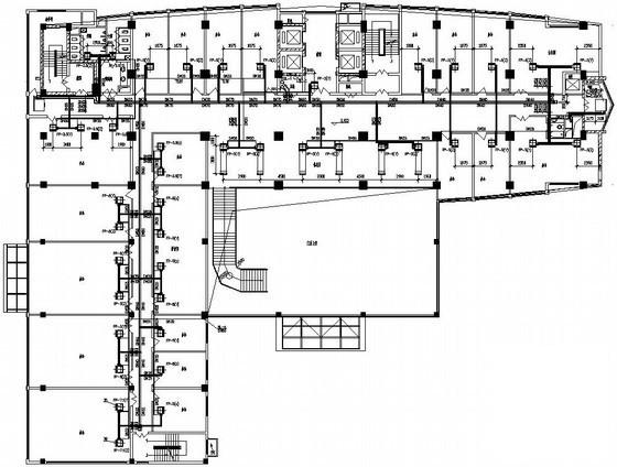 21层层综合写字楼中央空调、通风、防排烟CAD施工图纸(城市集中供热管网) - 1